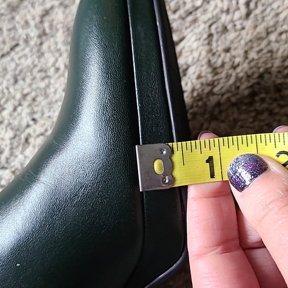 Aquatalia Ryleigh Weatherproof Green Calf Leather Knee-High Boots - Picture 13 of 15